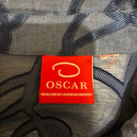 FINAL PRICE - Oscar de la Renta Women’s Silk Blend Embriodery Blouse GLAM Size L - Picture 6 of 6